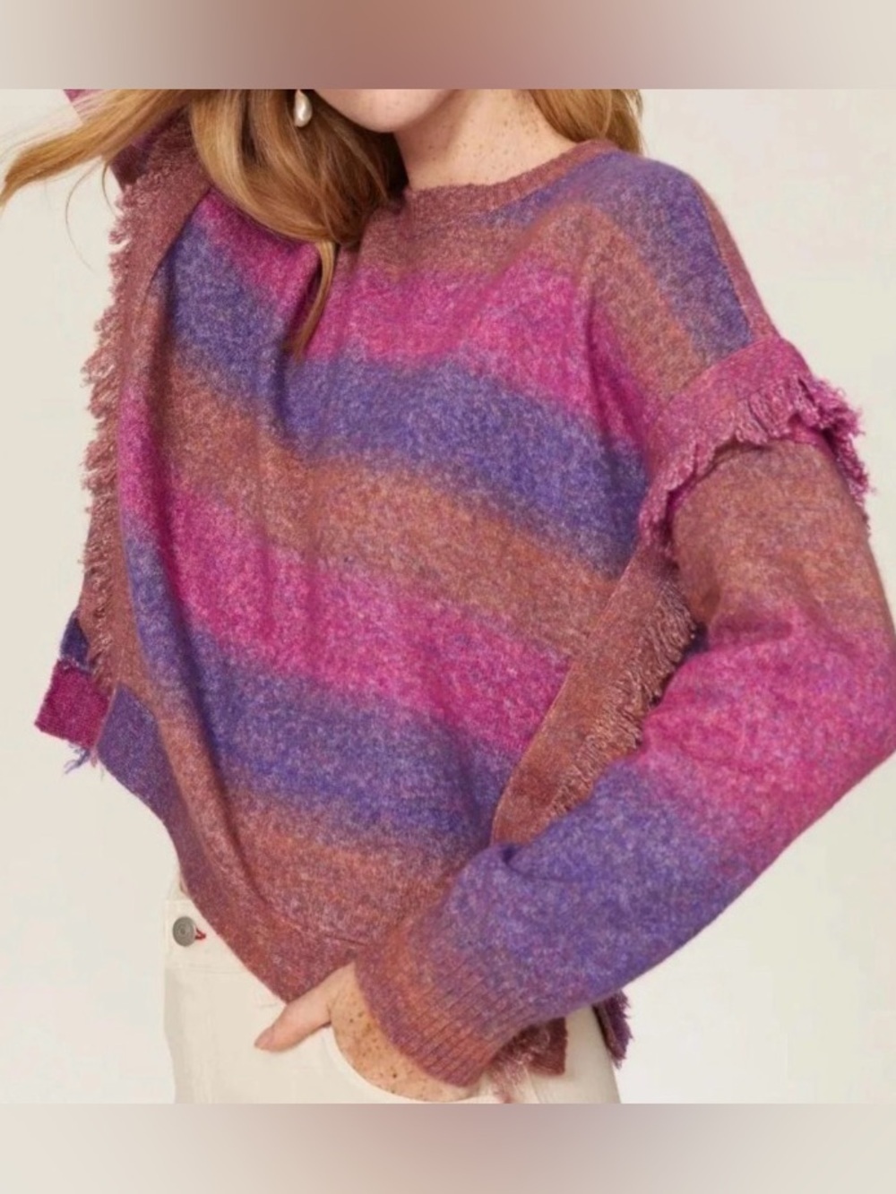 Central Park West Swift Fringe Sweater